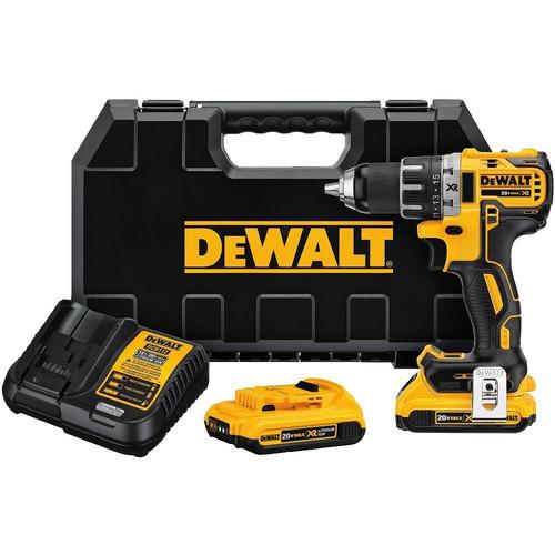 Factory Reconditioned DEWALT 20V MAX XR Lithium-Ion Brushless Compact 1/2 in. Cordless Drill Driver Kit (2 Ah) - DCD791D2R