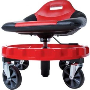 Heavy Duty Mechanic Creeper Seat Rolling Work Stool Tool Tray Chair Auto Shop