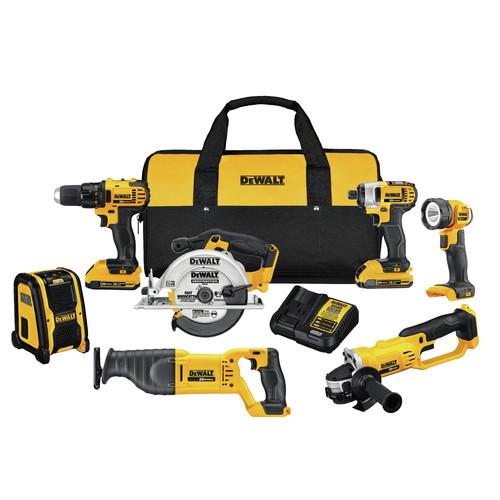 Factory Reconditioned DEWALT 20V MAX Compact 7-Tool Combo Kit - DCK720D2R