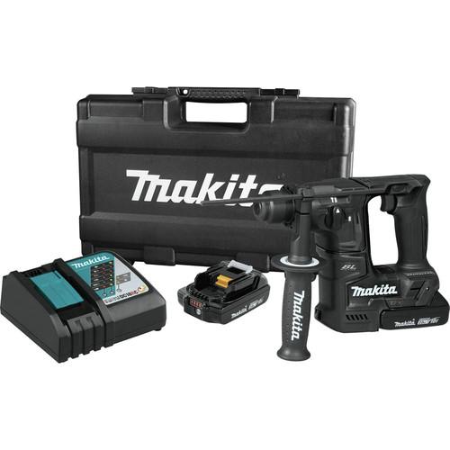 Makita 18V LXT Lithium-Ion Sub-Compact Brushless 11-16 in. Rotary Hammer Kit, accepts SDS-PLUS bits, 65-Piece. Accessory Set - XRH06RBX - Image 2