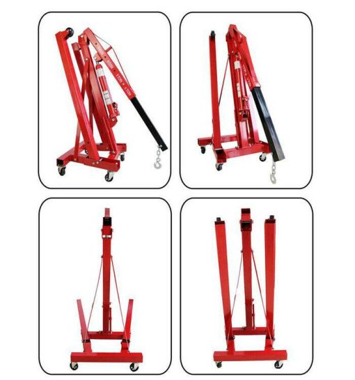 INTSUPERMAI Movable Folding Hydraulic Crane 2 Tons Heavy Duty Engine Crane USA - Image 6