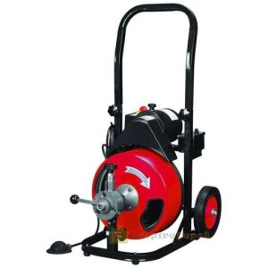 Commercial SEWER SNAKE drain cleaner auger 50 ft long 1/2∩∩ with 4 different heads