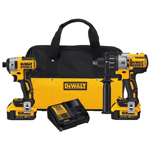 Factory Reconditioned DEWALT 20V MAX XR Cordless Lithium-Ion Hammerdrill & Impact Driver Combo Kit - DCK299M2R