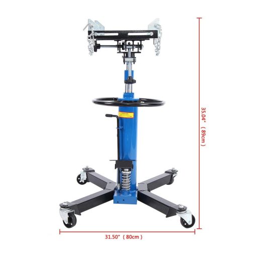 1100LBS 2 Stage Hydraulic Transmission Jack with 360°Swivel Wheels Lift Hoist - Image 3
