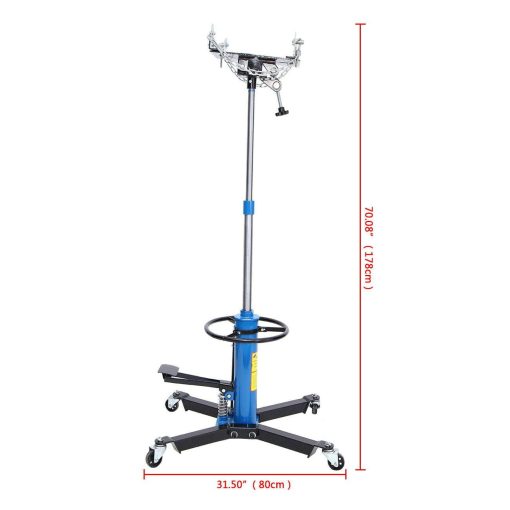 1100LBS 2 Stage Hydraulic Transmission Jack with 360°Swivel Wheels Lift Hoist - Image 4