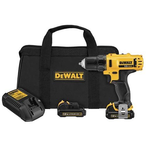 Factory Reconditioned DEWALT 12V MAX Lithium-Ion 3/8 in. Cordless Drill Driver Kit with Keyless Chuck (1.5 Ah) - DCD710S2R