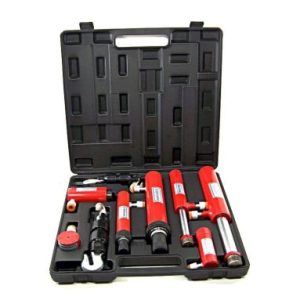 11-Piece Hydraulic Ram Auto body Frame Repair Pull Push Ram Lift Hook Tool Kit H D