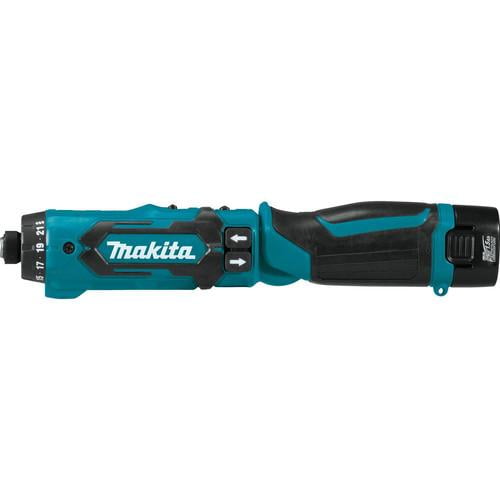 Makita 7.2V Lithium-Ion 1/4 in. Cordless Hex Drill Driver Kit with Auto-Stop Clutch (1.5 Ah) - DF012DSE - Image 4