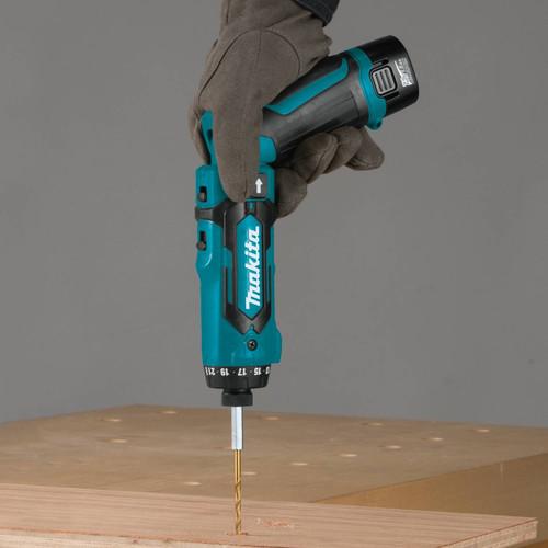 Makita 7.2V Lithium-Ion 1/4 in. Cordless Hex Drill Driver Kit with Auto-Stop Clutch (1.5 Ah) - DF012DSE - Image 6
