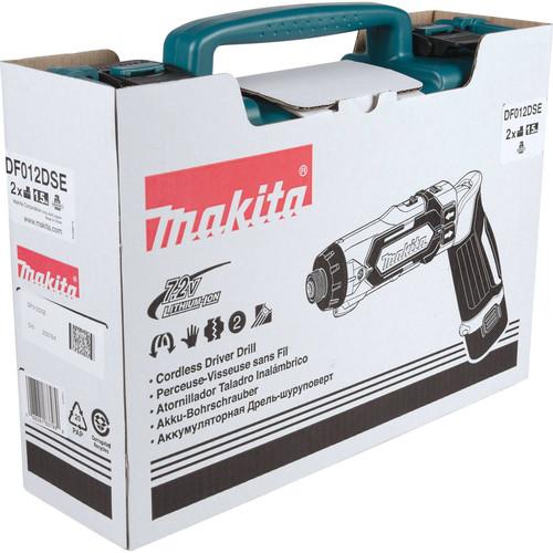 Makita 7.2V Lithium-Ion 1/4 in. Cordless Hex Drill Driver Kit with Auto-Stop Clutch (1.5 Ah) - DF012DSE - Image 8