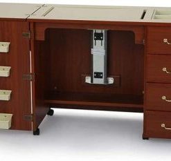353 Norma Jean Sewing Cabinet for Sturdy Sewing, Cutting, Quilting, and Crafting with Storage and Airlift, Black Finish - Image 5