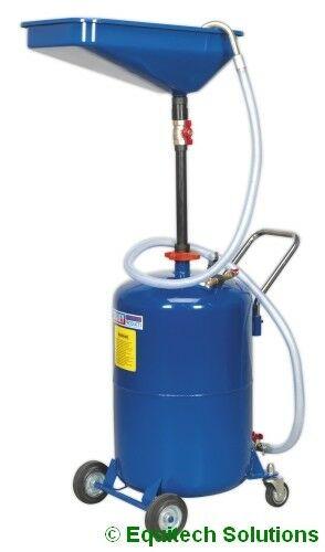 Sealey 65 Litre Waste Oil Drainer Air Discharge Garage Workshop - AK451DX