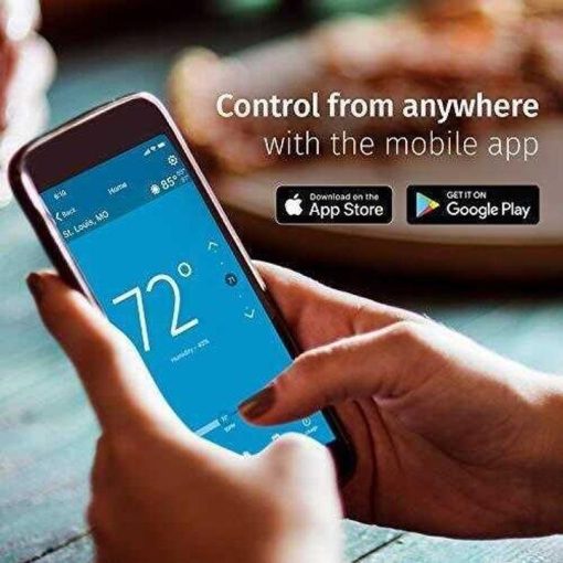 Emerson Sensi Wi-Fi Smart Thermostat for Smart Home, DIY, Works With Alexa, Energy Star Certified, ST55 - Image 2