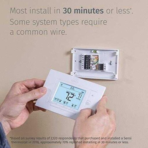Emerson Sensi Wi-Fi Smart Thermostat for Smart Home, DIY, Works With Alexa, Energy Star Certified, ST55 - Image 5
