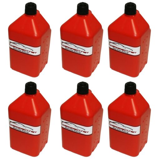 GENERATOR FUEL STORAGE 5 GALLON UTILITY FUEL DUMP JUG WITH FILL HOSE RED - Image 2