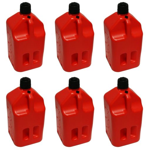 GENERATOR FUEL STORAGE 5 GALLON UTILITY FUEL DUMP JUG WITH FILL HOSE RED - Image 3