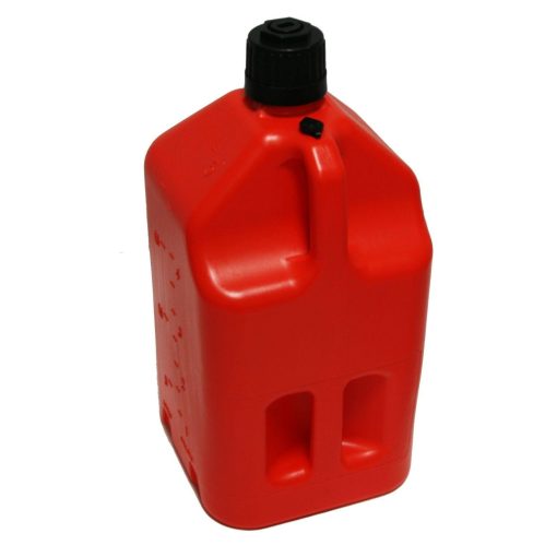 GENERATOR FUEL STORAGE 5 GALLON UTILITY FUEL DUMP JUG WITH FILL HOSE RED - Image 6