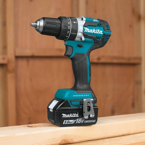 Makita 18V LXT Lithium-Ion Compact Brushless 1/2 in. Cordless Hammer Drill Driver Kit (5 Ah) - XPH12T - Image 4