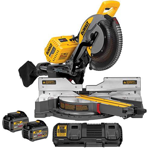 Factory Reconditioned DEWALT MAX FlexVolt Cordless Lithium-Ion 12 in. Sliding Compound Miter Saw Kit with Batteries - DHS790T2R