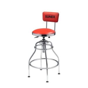 Adjustable Hydraulic Shop Stool Garage Bar Work Chair Seat Heavy Duty Chrome New