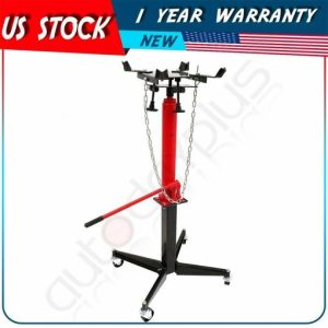 1100LB Steel Hydraulic Transmission Jack Hand Operated Pump Stand Manual Tool