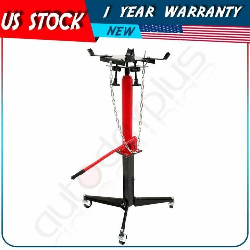 1100LB Steel Hydraulic Transmission Jack Hand Operated Pump Stand Manual Tool - Image 2