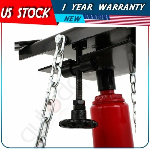 1100LB Steel Hydraulic Transmission Jack Hand Operated Pump Stand Manual Tool - Image 4