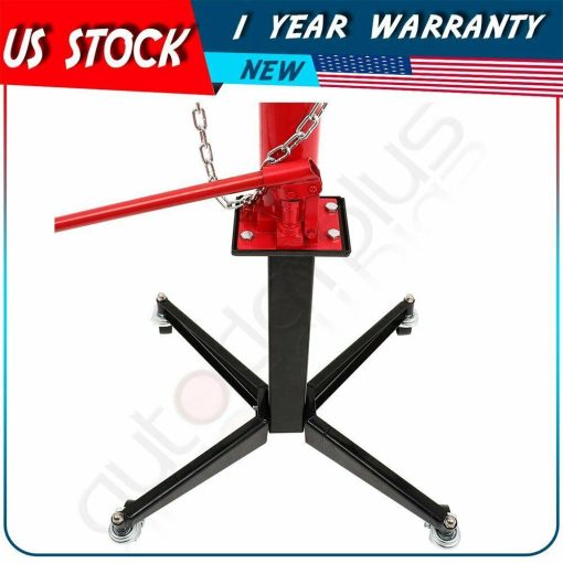 1100LB Steel Hydraulic Transmission Jack Hand Operated Pump Stand Manual Tool - Image 6