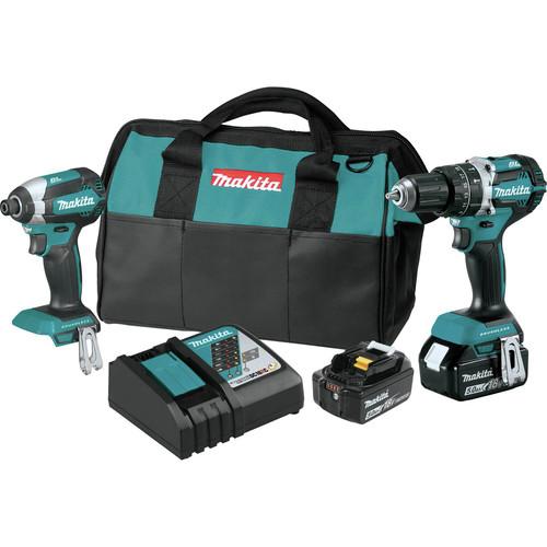 Makita 18V LXT Lithium-Ion 5.0 Ah Brushless 2-Piece Combo Kit - XT269T