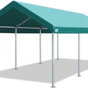 10 x 20 ‘ Heavy Duty Carport Car Canopy Garage Shelter Party Tent, Adjustable Height from 6ft to 7.5ft, Green