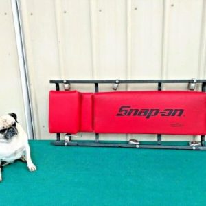 Snap On Flat Heavy Duty Creeper JCW62R Made in USA Red Vinyl