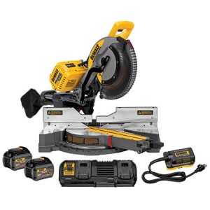Factory Reconditioned DEWALT MAX FlexVolt Cordless Lithium-Ion 12 in. Dual Bevel Sliding Compound Miter Saw Kit with Batteries and Adapter - DHS790AT2R
