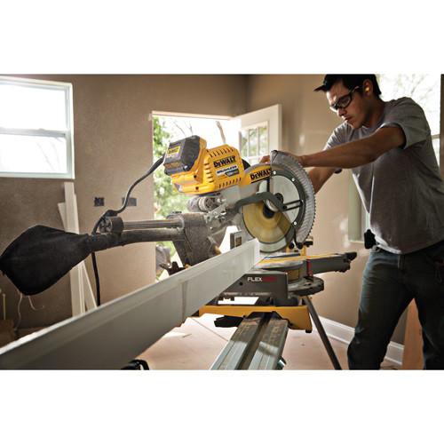 Factory Reconditioned DEWALT MAX FlexVolt Cordless Lithium-Ion 12 in. Dual Bevel Sliding Compound Miter Saw Kit with Batteries and Adapter - DHS790AT2R - Image 6