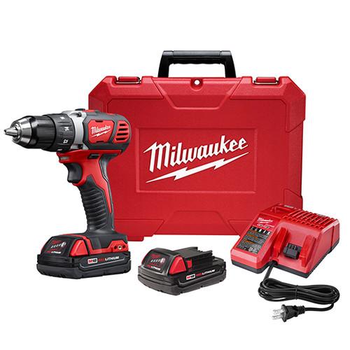 Milwaukee 2606-22CT M18 Lithium-Ion 1/2 in. Cordless Drill Driver Kit (1.5 Ah)