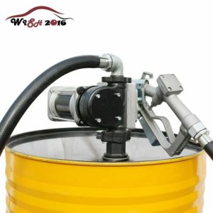 15GPM Fuel Transfer Pump with 14” Hose Manual Nozzle Kit 12V Gas Diesel 10305708A