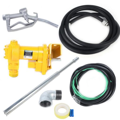 20GPM Gasoline Fuel Transfer Pump with Nozzle Kit 12V DC For Gas Diesel Kerosene - Image 6