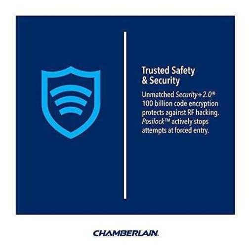 Chamberlain C450 Smart Garage Door Opener – myQ Smartphone Controlled – Ultra Quiet Durable Chain Drive with MED Lifting Power, Wireless Keypad Included, Gray - Image 3