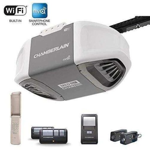 Chamberlain C450 Smart Garage Door Opener – myQ Smartphone Controlled – Ultra Quiet Durable Chain Drive with MED Lifting Power, Wireless Keypad Included, Gray - Image 8