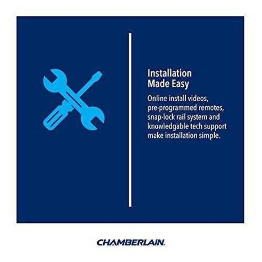Chamberlain C450 Smart Garage Door Opener – myQ Smartphone Controlled – Ultra Quiet Durable Chain Drive with MED Lifting Power, Wireless Keypad Included, Gray - Image 9