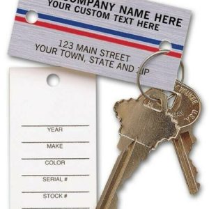 250 Custom Automotive Vehicle New Car Repair Key Tags – NEBS Deluxe # 1158