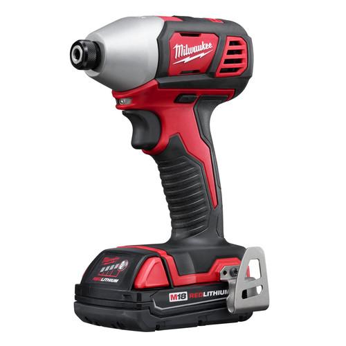 Milwaukee 2656-22CT M18 Lithium-Ion 1/4 in. Hex Compact Impact Driver Kit (1.5 Ah) - Image 2