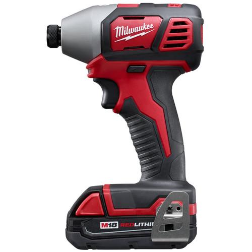 Milwaukee 2656-22CT M18 Lithium-Ion 1/4 in. Hex Compact Impact Driver Kit (1.5 Ah) - Image 3