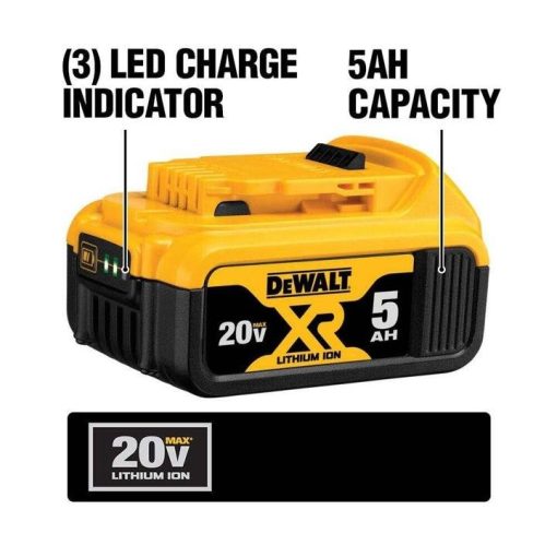 DEWALT 20-Volt MAX XR Cordless Brushless Jigsaw with Brushless Router & (2) 20-Volt 5.0Ah Batteries - Image 11