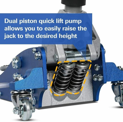 1.5 Ton Low Profile Hydraulic Aluminum Racing Floor Jack Rapid Pump Lift Car - Image 6