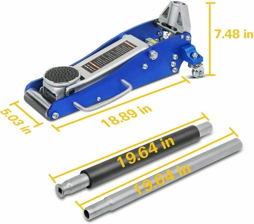 1.5 Ton Low Profile Hydraulic Aluminum Racing Floor Jack Rapid Pump Lift Car - Image 7