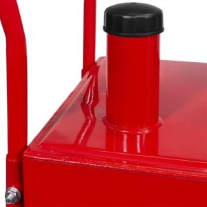 Pro 30 Gallon Gas Fuel Diesel Caddy Transfer Tank Container with Rotary Pump Auto