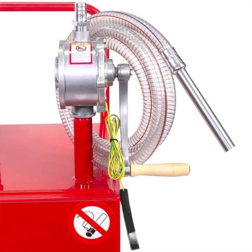 Pro 30 Gallon Gas Fuel Diesel Caddy Transfer Tank Container with Rotary Pump Auto - Image 5