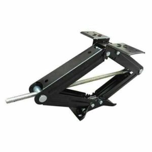 2-Piece Heavy Duty Floor Scissors Lift Jacks Black 4-24"