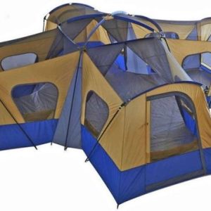 Family Cabin Tent 14 Person Base Camp 4 Rooms Hiking Camping Shelter Outdoor