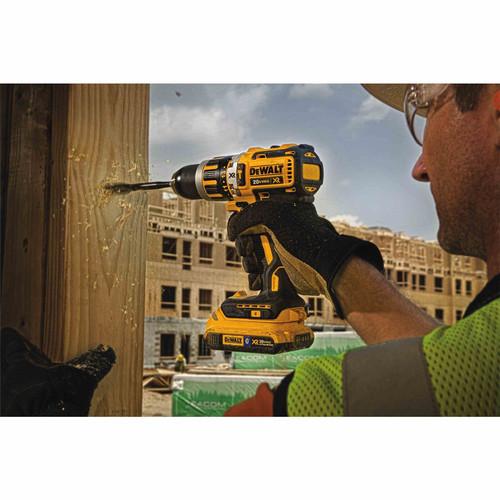 Factory Reconditioned DEWALT 20V MAX XR Lithium-Ion Brushless Compact 2-Speed 1/2 in. Corded Hammer Drill Kit with Tool Connect (2 Ah) - DCD795D2BTR - Image 3